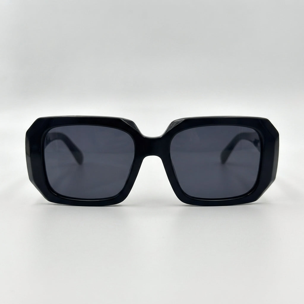 Prada Geometric Sunglasses Black - View 1
