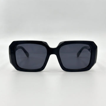 Prada Geometric Sunglasses Black - View 1