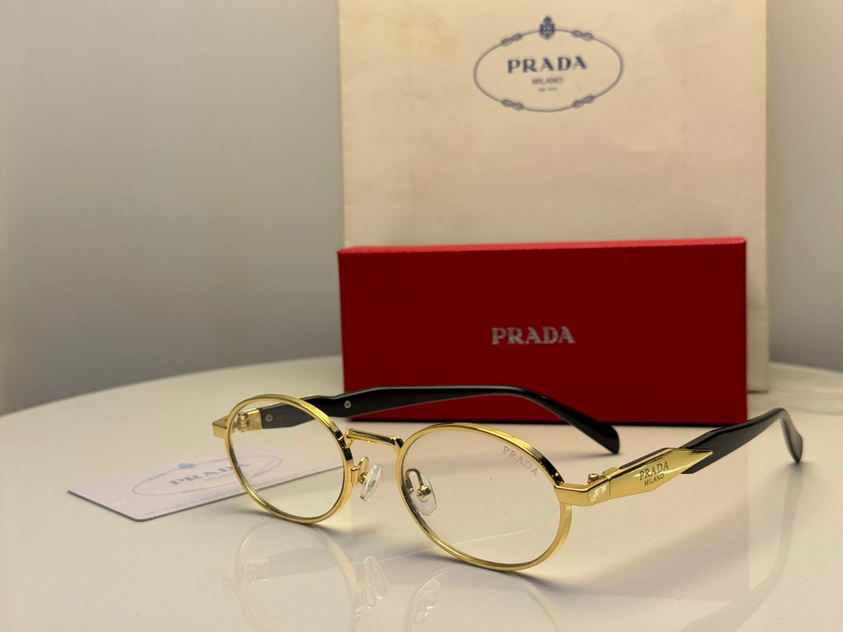 Prada Gold-Tone Optical Frames - View 4