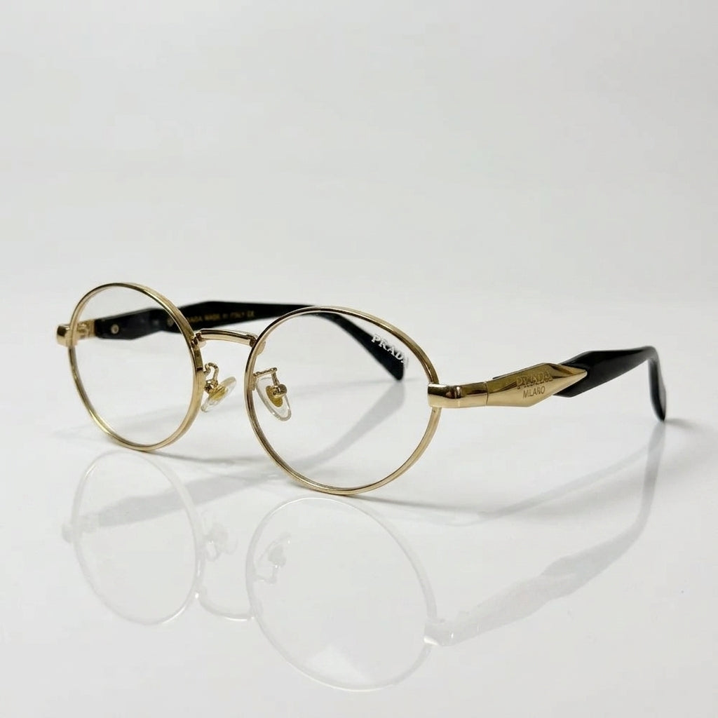 Prada Gold-Tone Optical Frames - View 2