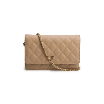 Chanel Quilted Caviar Leather Wallet on Chain - View 1