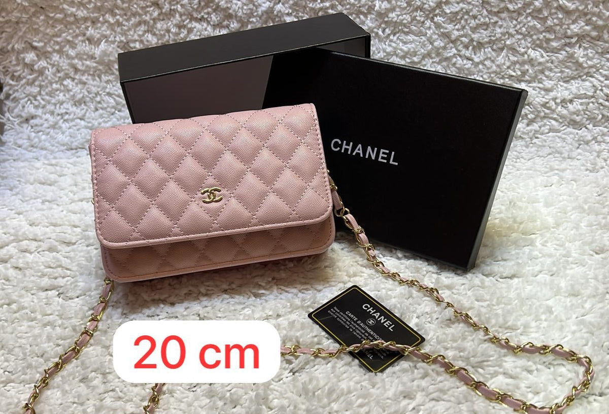 Chanel Quilted Wallet – Light Pink - View 5