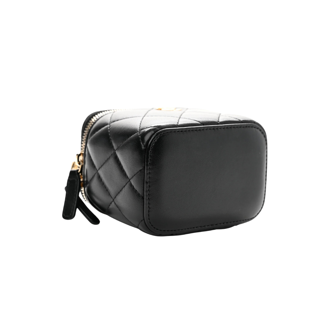Chanel Quilted Lambskin Mini Vanity Case - View 3
