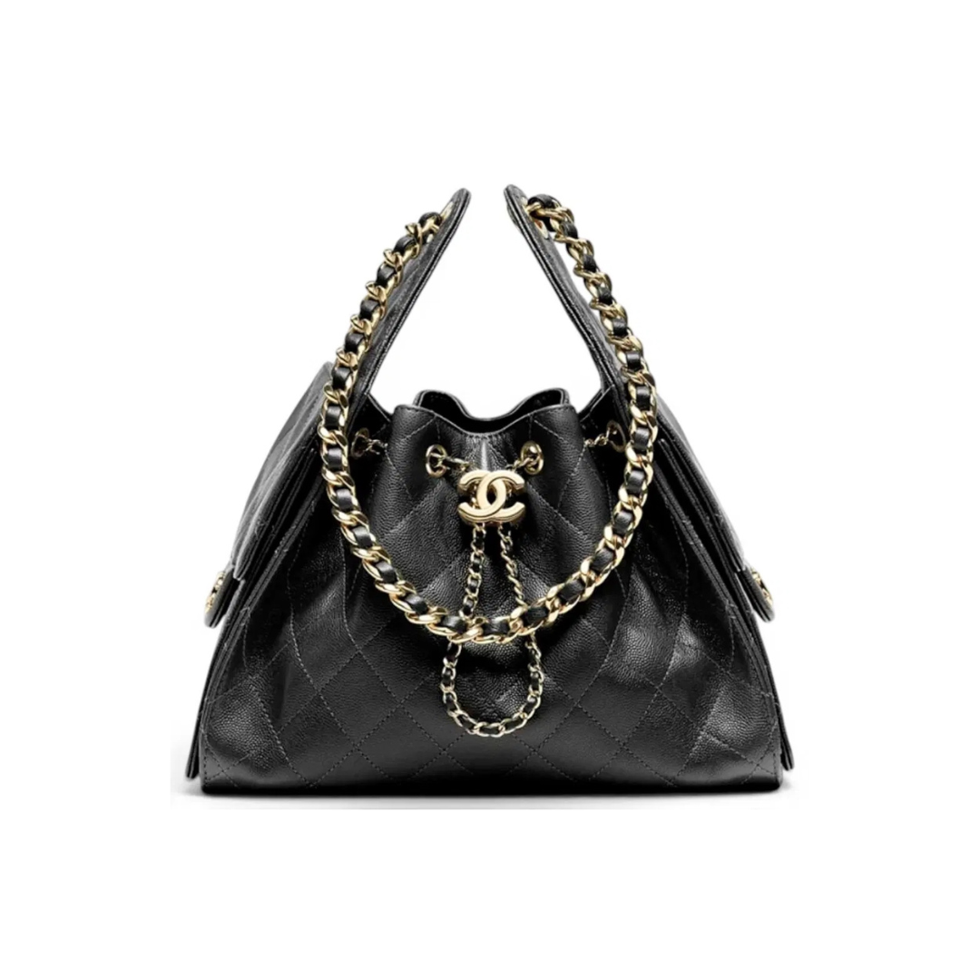 Chanel 25 Quilted Leather Handbag – Black - View 1