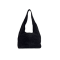 Chanel Quilted Suede Hobo Bag – Black - View 3