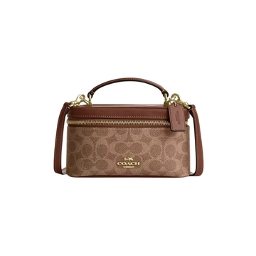 Coach Rainer Crossbody Bag 18 in Signature Canvas – Tan - View 1