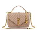 Saint Laurent-Style Top Handle Bag – Beige - View 4