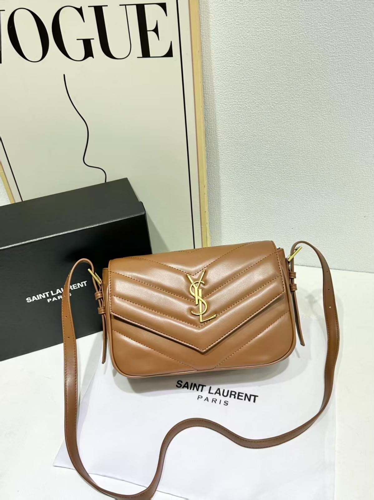 Saint Laurent Loulou Toy Bag – Brown - View 5