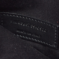 Saint Laurent Uptown Crocodile-Embossed Leather Pouch – Black - View 3