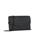 Saint Laurent Uptown Wallet on Chain – Black - View 2