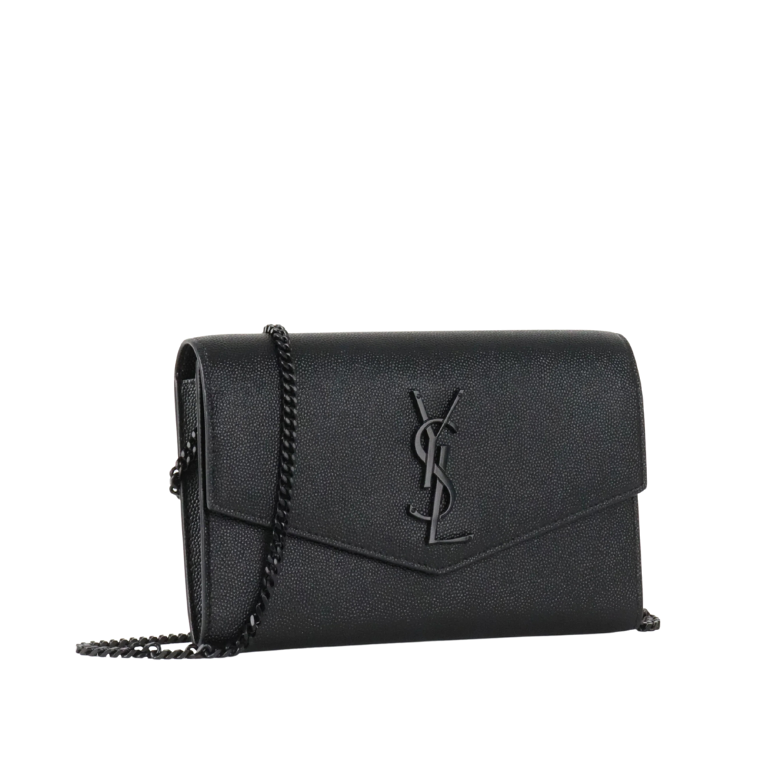 Saint Laurent Uptown Wallet on Chain – Black - View 2