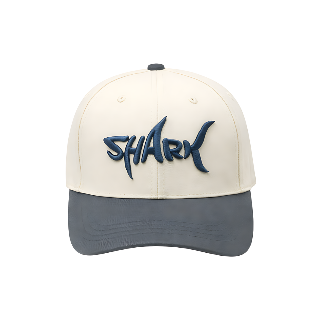 Shark Cap | Logo White Grey - View 1
