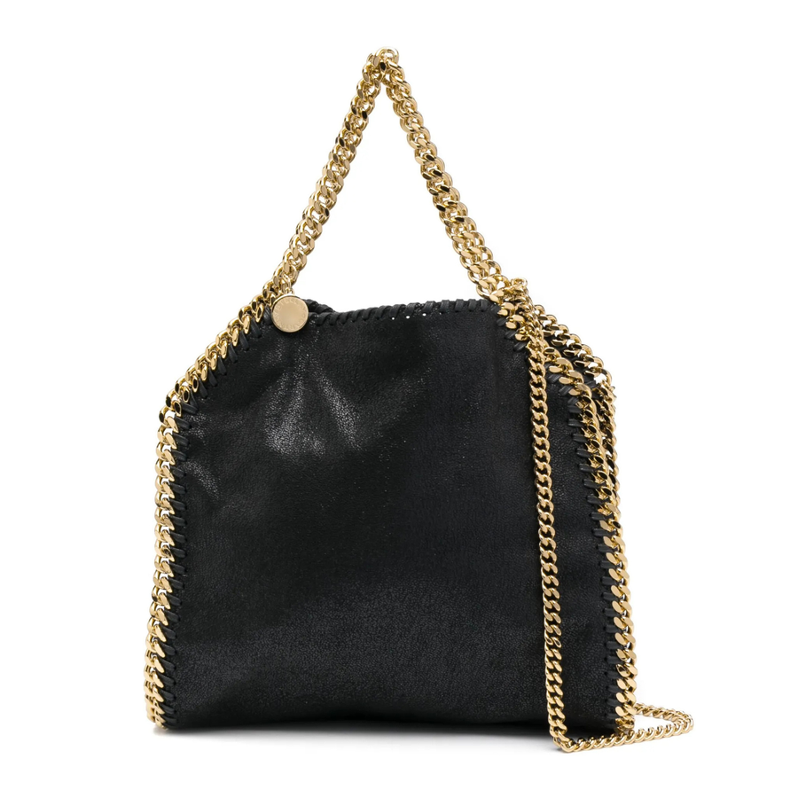 Stella McCartney Falabella Mini Tote Bag – Black & Gold-Tone - View 1