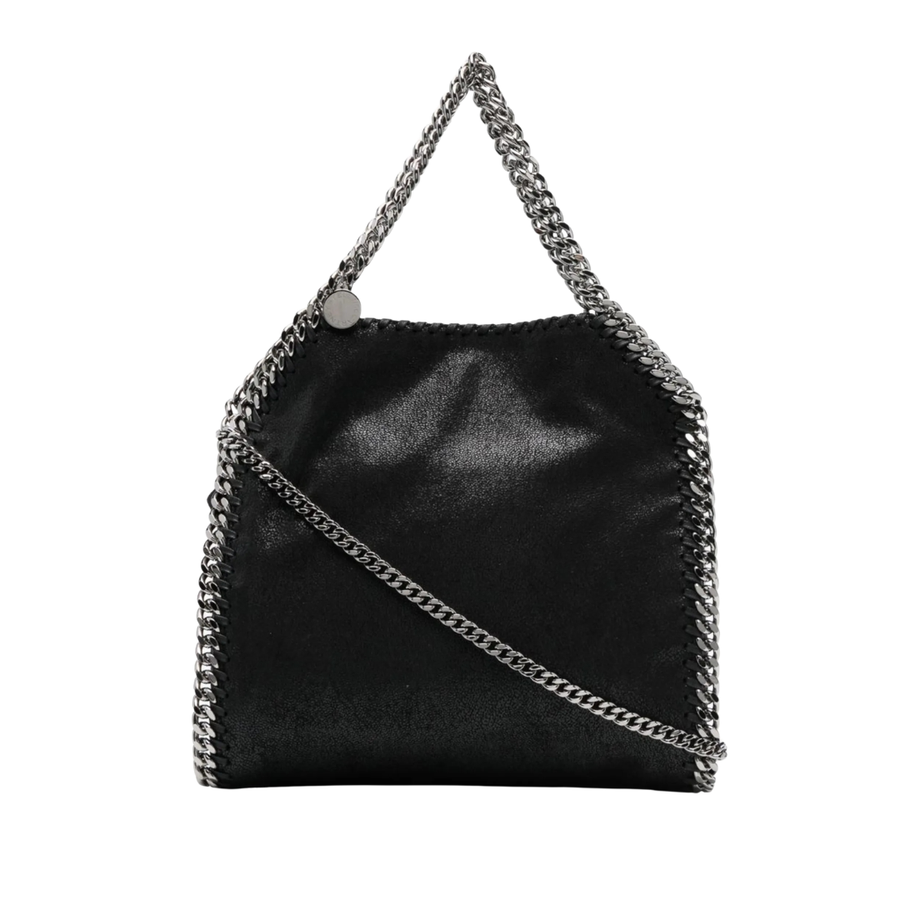 Stella McCartney Mini Falabella Chain-Trimmed Tote Bag – Black - View 1
