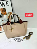 Tod's Logo Charm Tote Bag – Light Beige - View 4