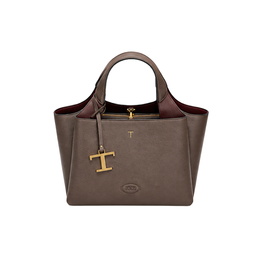 Tod's T Timeless Leather Tote Bag – Brown - View 1