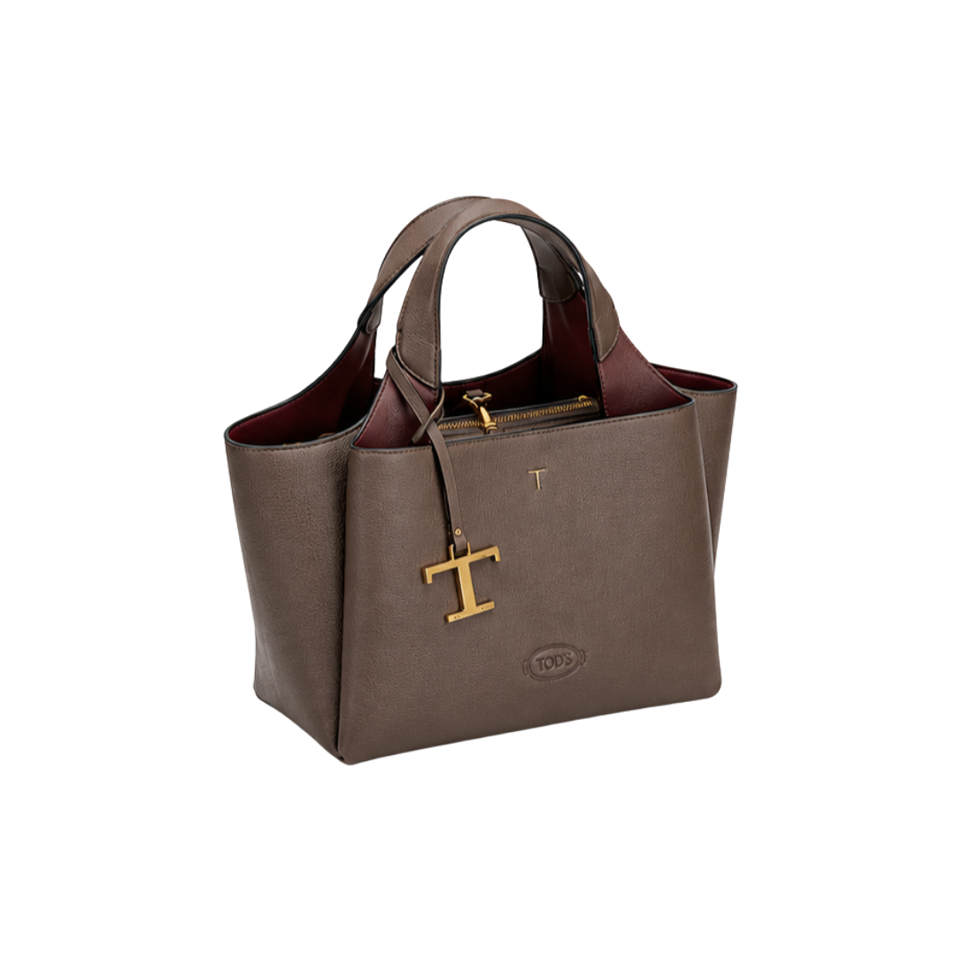 Tod's T Timeless Leather Tote Bag – Brown - View 2