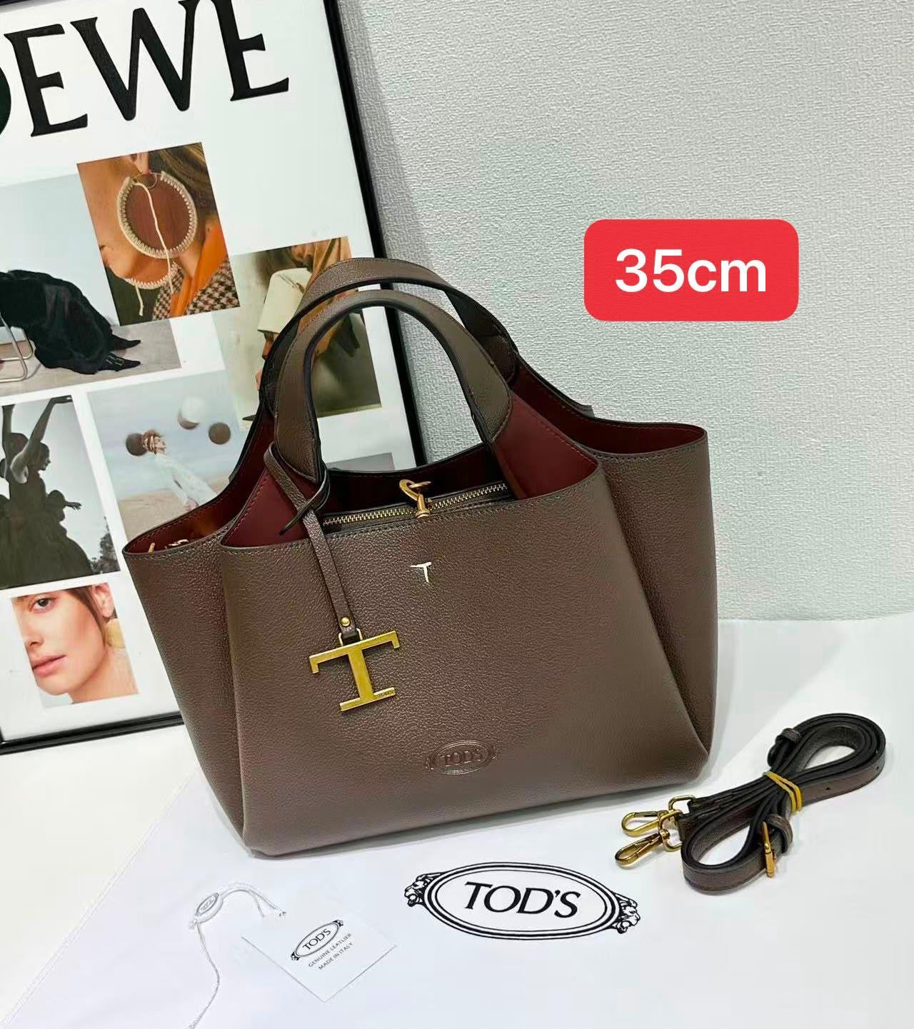 Tod's T Timeless Leather Tote Bag – Brown - View 5