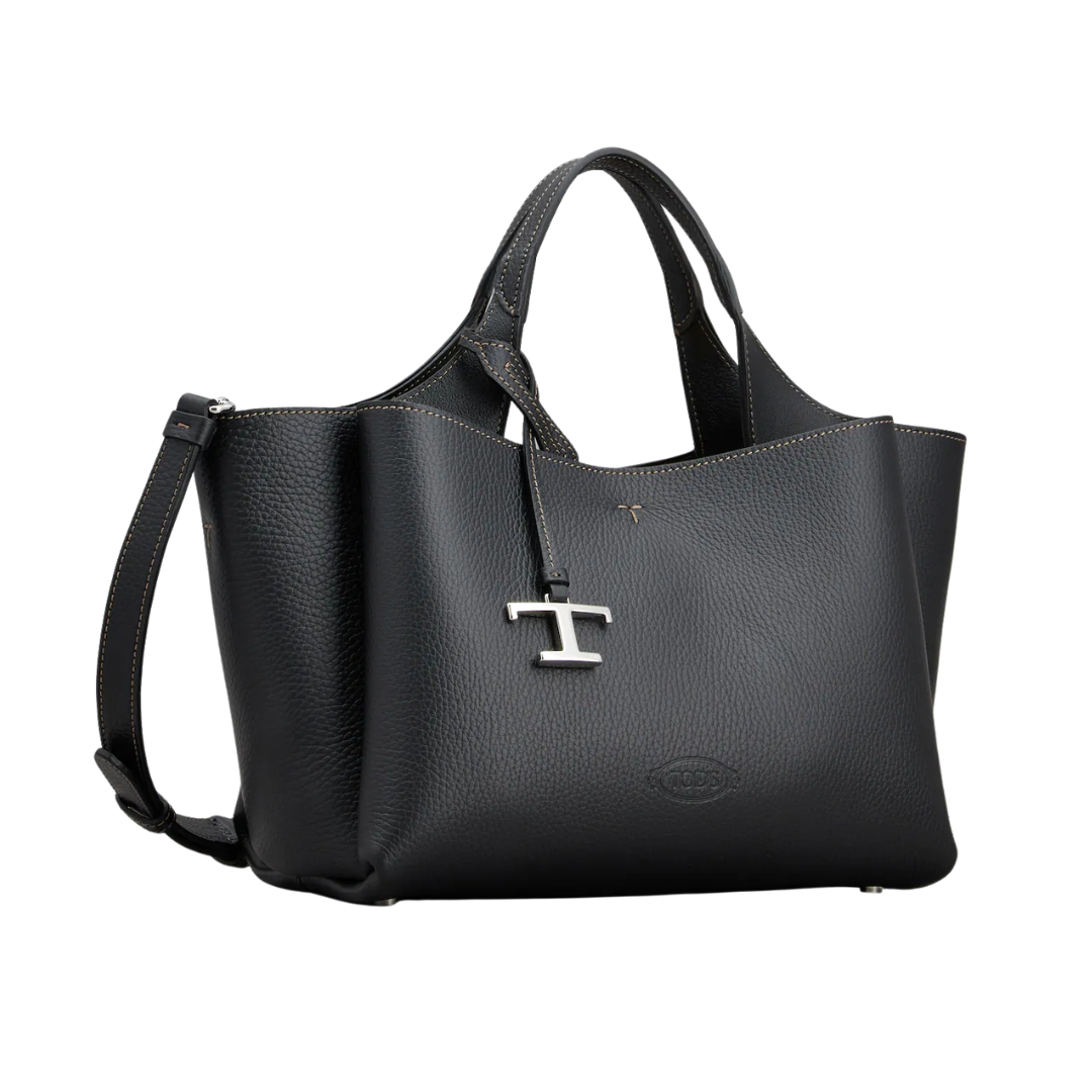 Tod's T Timeless APA-Style Leather Bag – Black - View 3