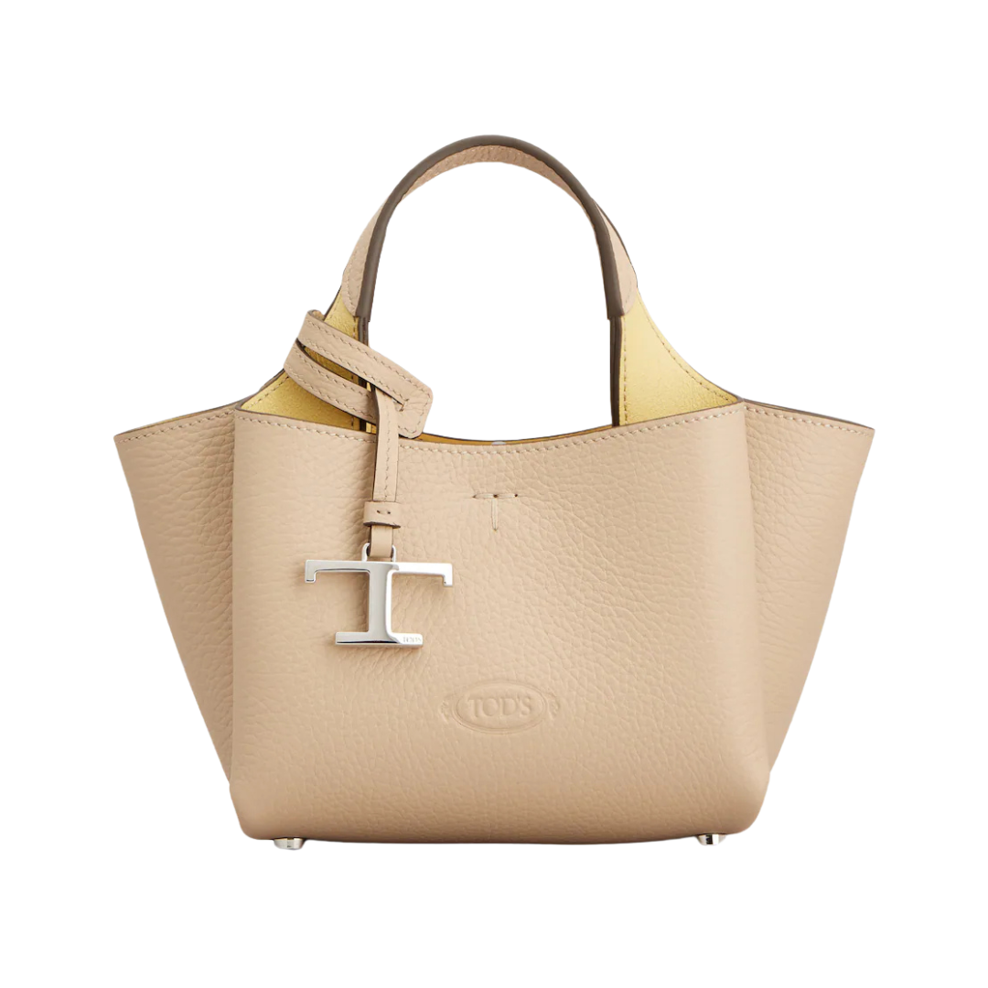 Tod's T Timeless APA-Style Leather Bag – Nude Leather - View 1