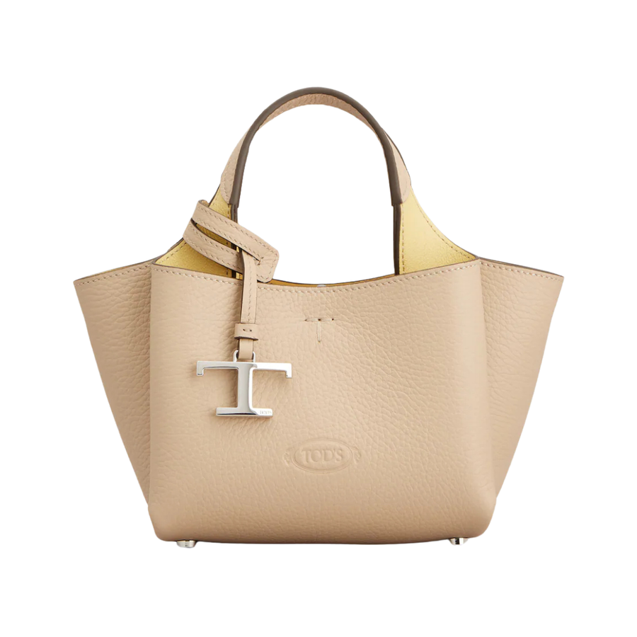 Tod's T Timeless APA-Style Leather Bag – Nude Leather - View 1