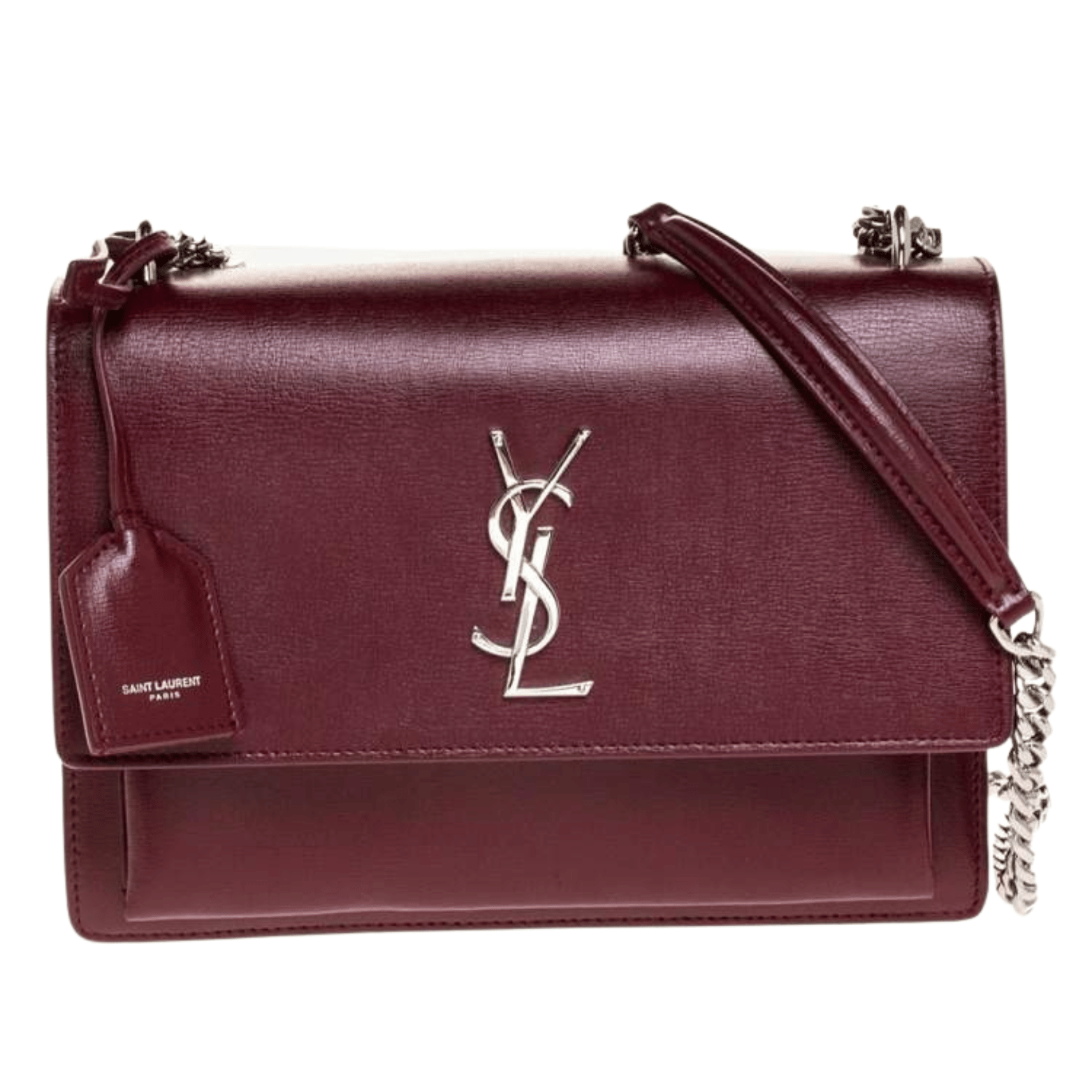 YSL Bag | Sunset Medium Handbag Burgundy