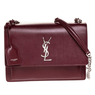 Saint Laurent Bag | Sunset Medium Handbag In A Burgundy Color