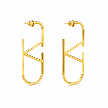 Valentino Jewelry | VLogo Signature Earrings Gold Plain