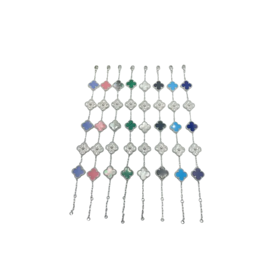 Van Cleef & Arpels Jewelry | Alhambra Bracelet Collection Silver