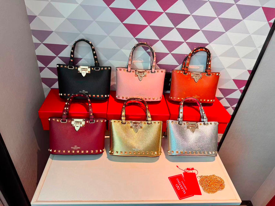 Valentino Bag Garavani Rockstud Mini Grainy Calfskin – product view
