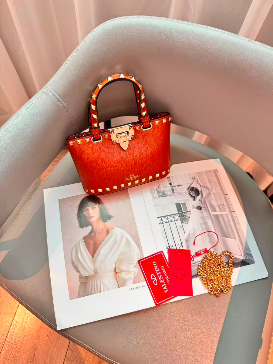 Valentino Bag Garavani Rockstud Mini Grainy Calfskin – product view
