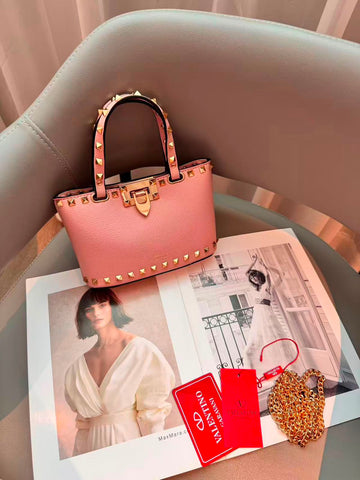 Valentino Bag Garavani Rockstud Mini Grainy Calfskin – product view