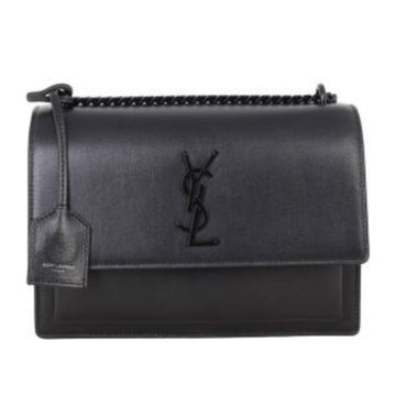 Saint Laurent Bag | Sunset Medium Bag Black Leather