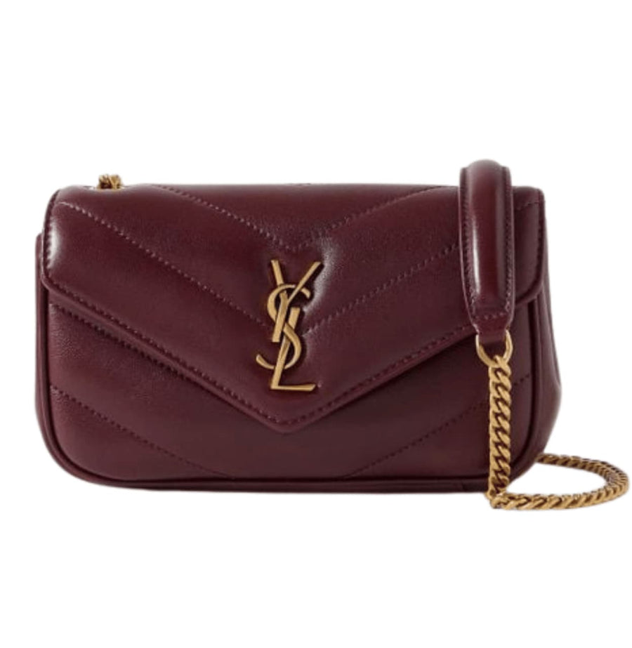 YSL Bag | Loulou Mini Bag Burgundy