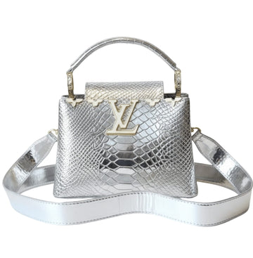 Louis Vuitton Bag | Ćapucines Silver Calfskin Leather