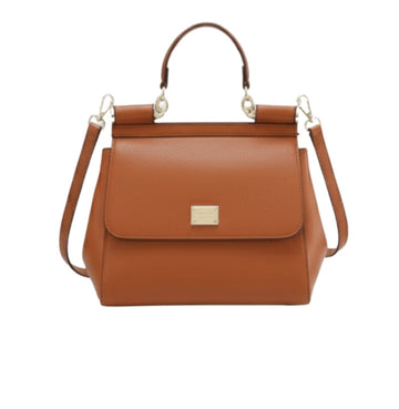 Dolce & Gabbana Bag | Miss Sicily Bag Brown Leather