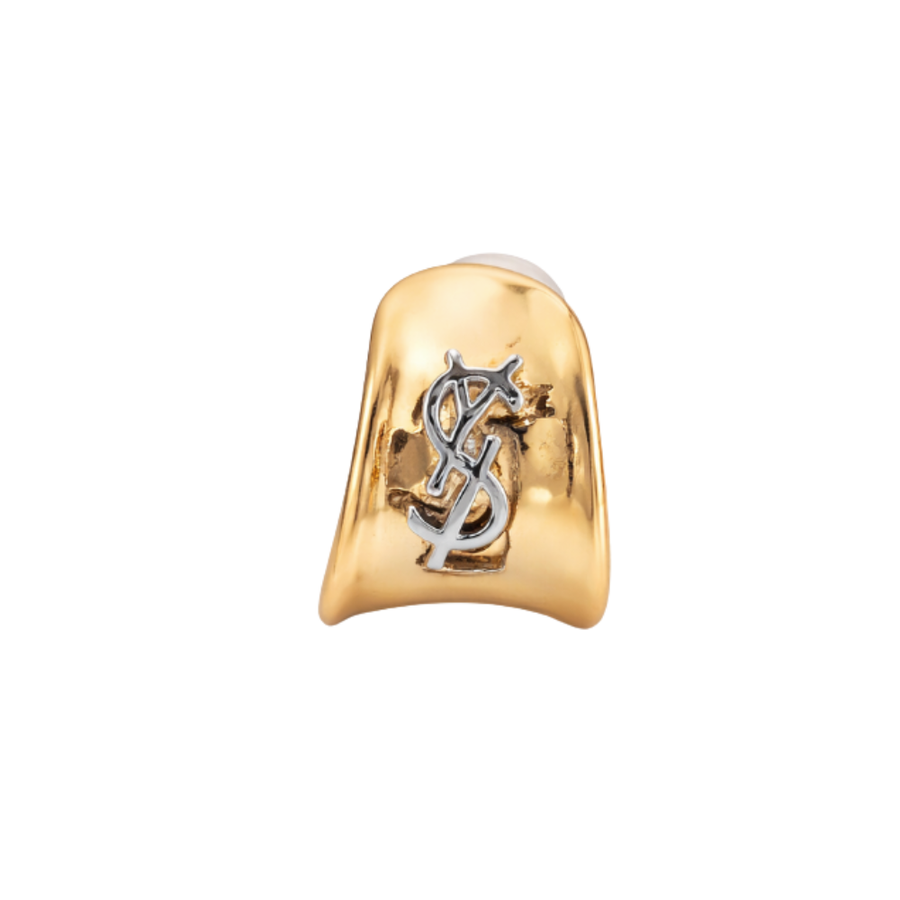 YSL Jewelry | Cassandre Enamel Hoop Earrings Gold