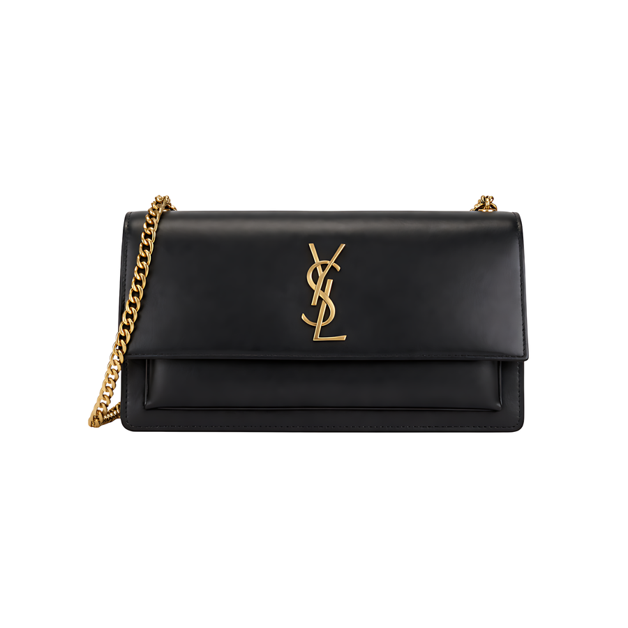 YSL Bag | Sunset Bag Crocodile-Embossed Calfskin Leather