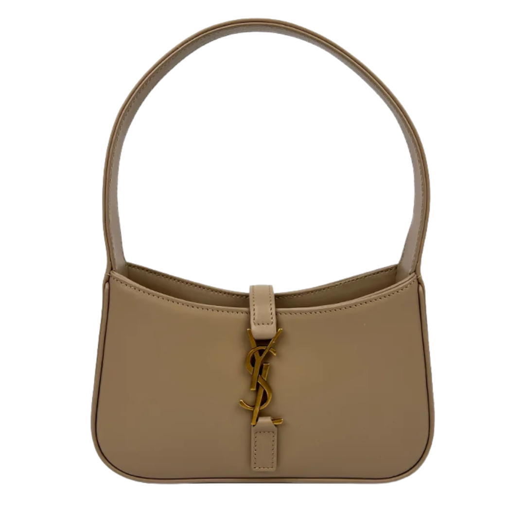 Saint Laurent Smooth-Style Bag – Dark Beige - View 1