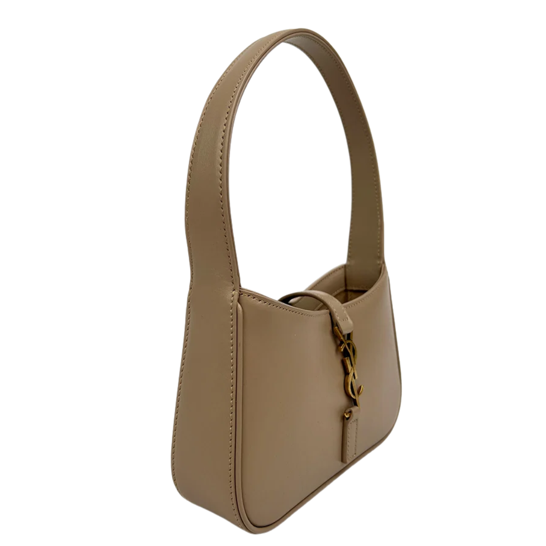 Saint Laurent Smooth-Style Bag – Dark Beige - View 4