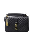 Saint Laurent Chevron-Quilted Bag – Black - View 1