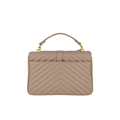 Saint Laurent Chevron-Style Bag – Mauve - View 4