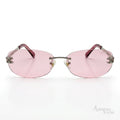 Chanel Rimless Sunglasses – Pink Tint - View 1