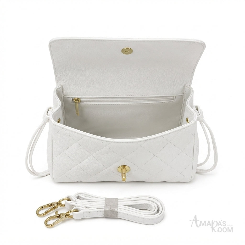 Chanel CC Turn-Lock Bag – White - View 2
