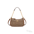 Coach Teri Shoulder Bag in Signature Canvas – Brown - View 1