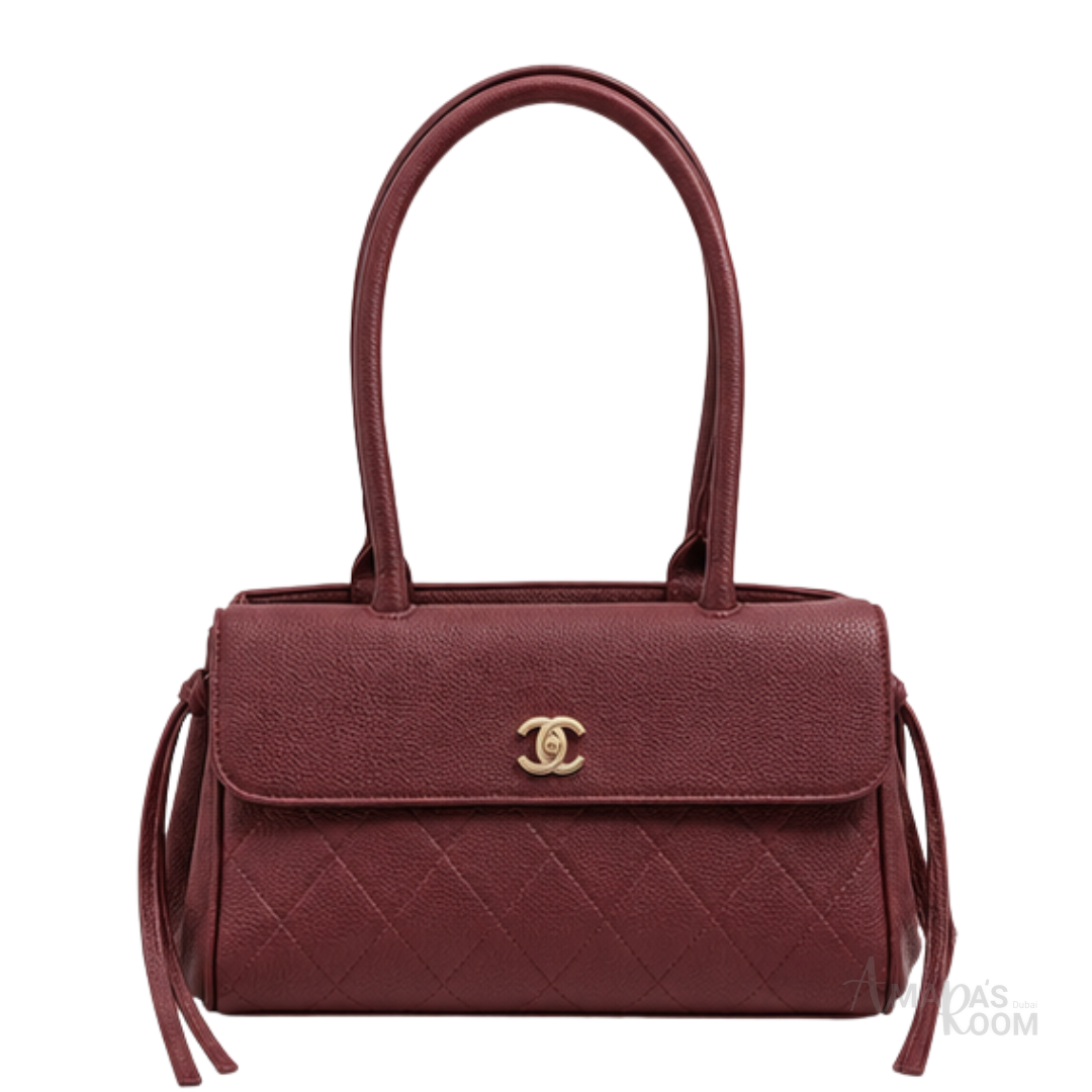 Chanel Bag | Urban Essentials Small Shopping Bag – Burgundy (Wine – Dark Red)