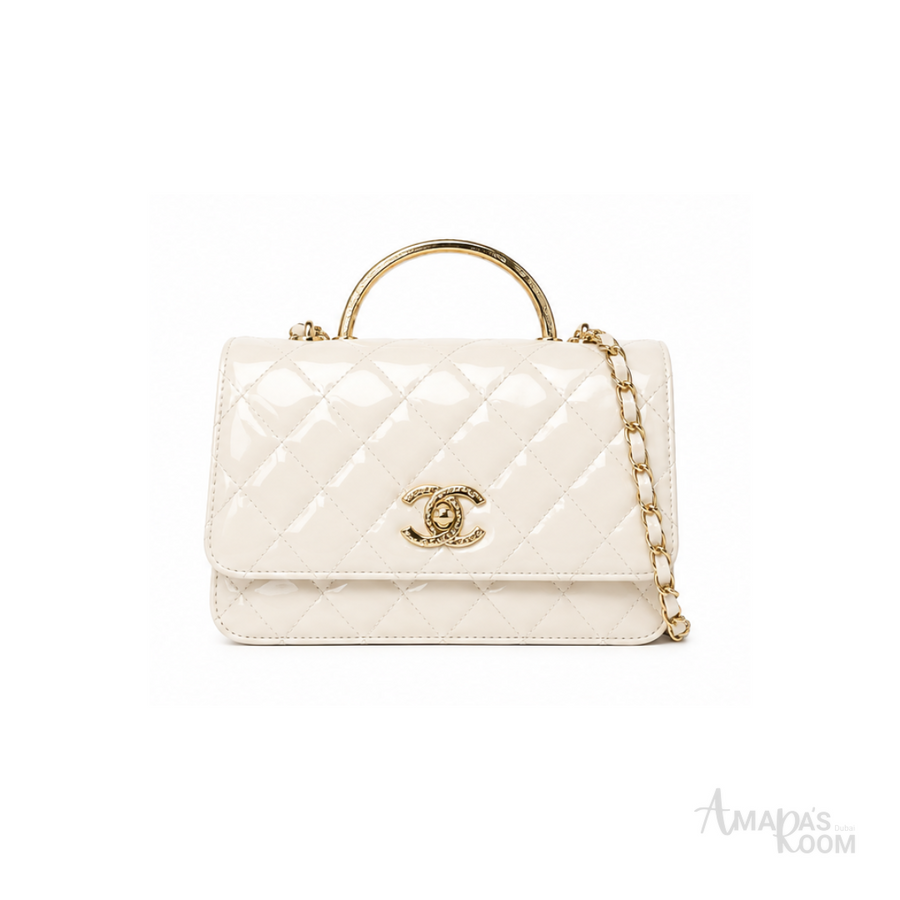 Chanel Bag Quilted Top Handle Flap