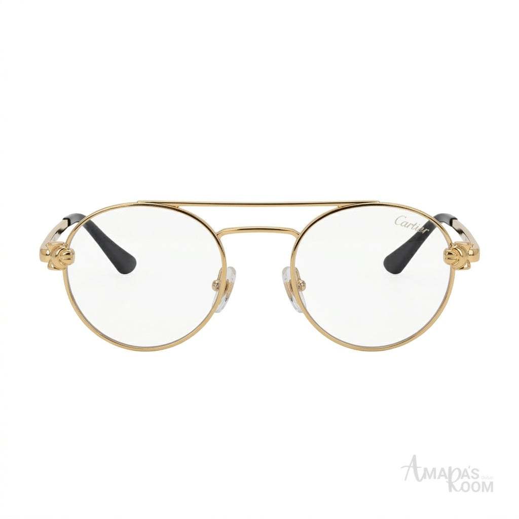 Cartier Sunglasses Round-Frame – Gold-Tone - View 1