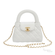 Chanel Mini Kelly Top Handle Bag – White - View 1