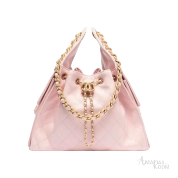 Chanel 25 Small Handbag – Pink & Gold - View 1